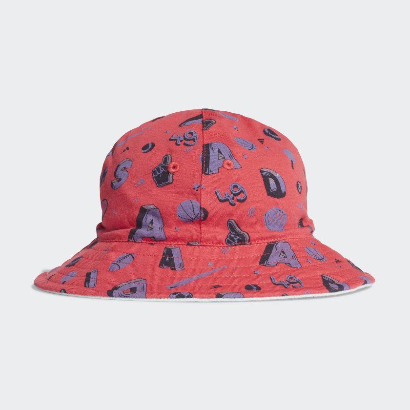 light pink adidas bucket hat
