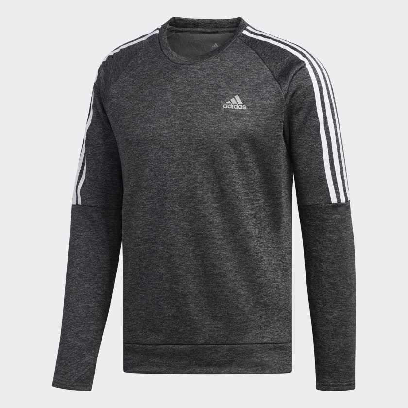 adidas Sudadera cuello redondo Own the Run 3 Franjas Gris adidas Mexico adidas Sudadera cuello redondo Own the Run 3 Franjas Gris adidas Mexico