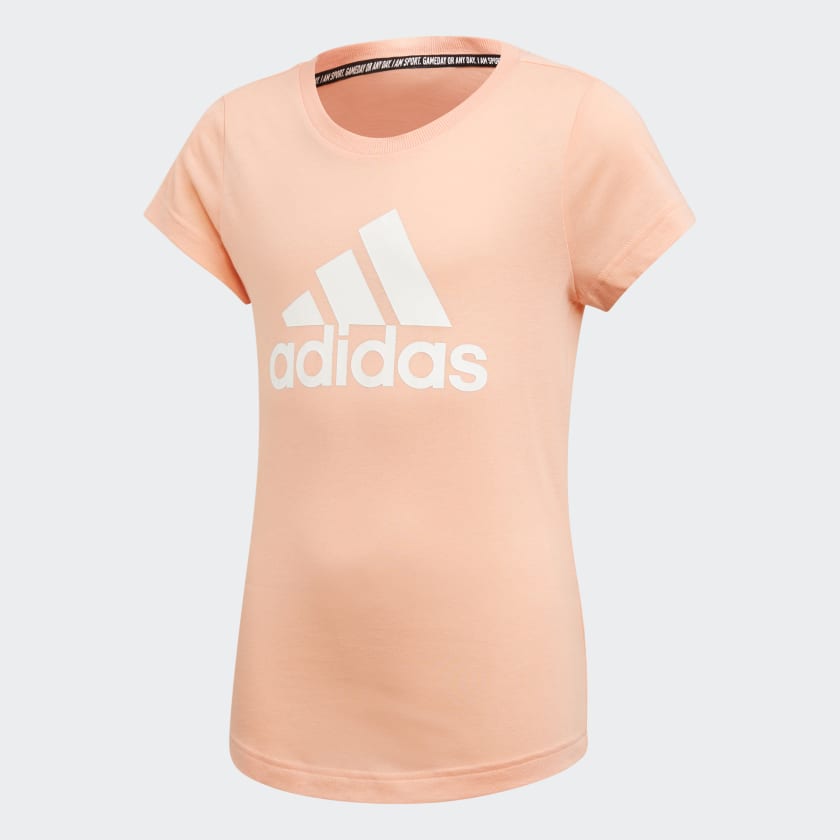 girls pink adidas t shirt
