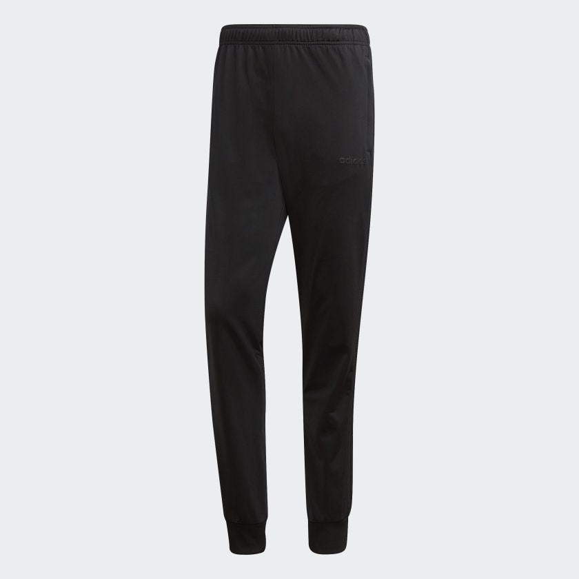 adidas Essentials 3-Stripes Tapered Tricot Pants - Black | adidas US