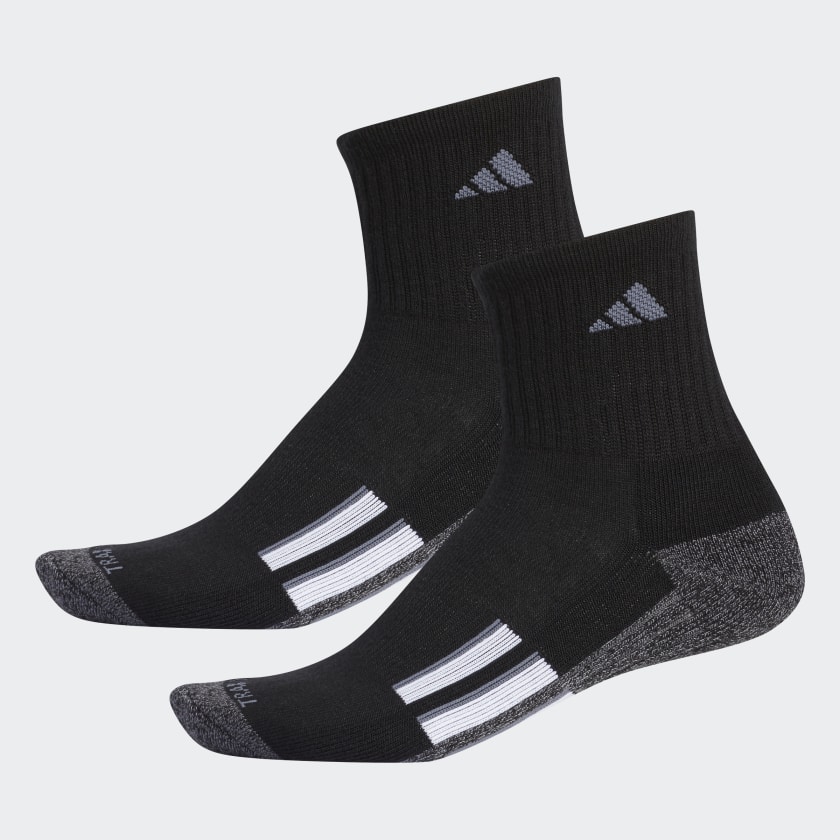 adidas AEROREADY Mid Crew Socks 2 Pairs - Black | adidas US