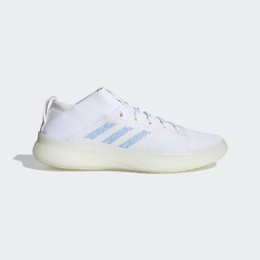 white adidas training shoes