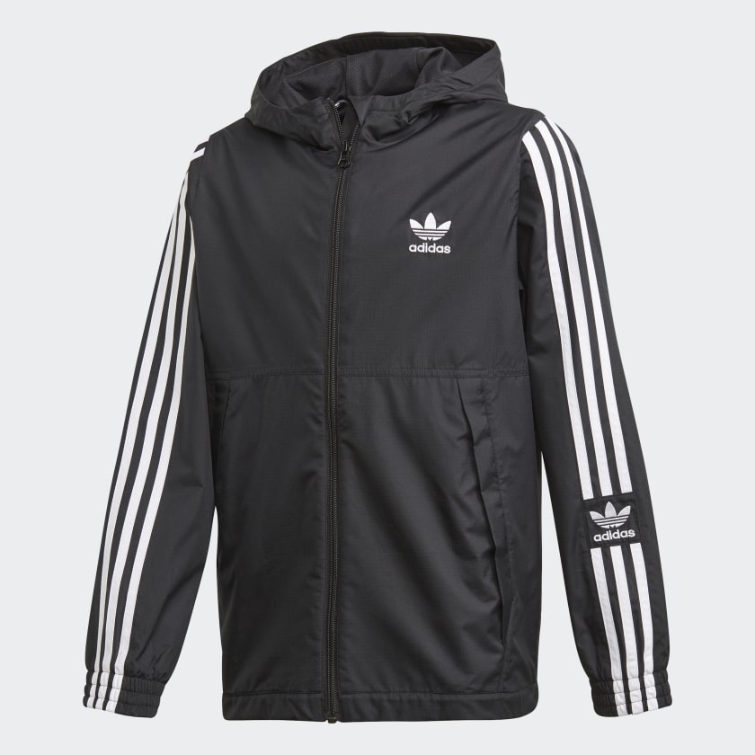 corta vento preto adidas