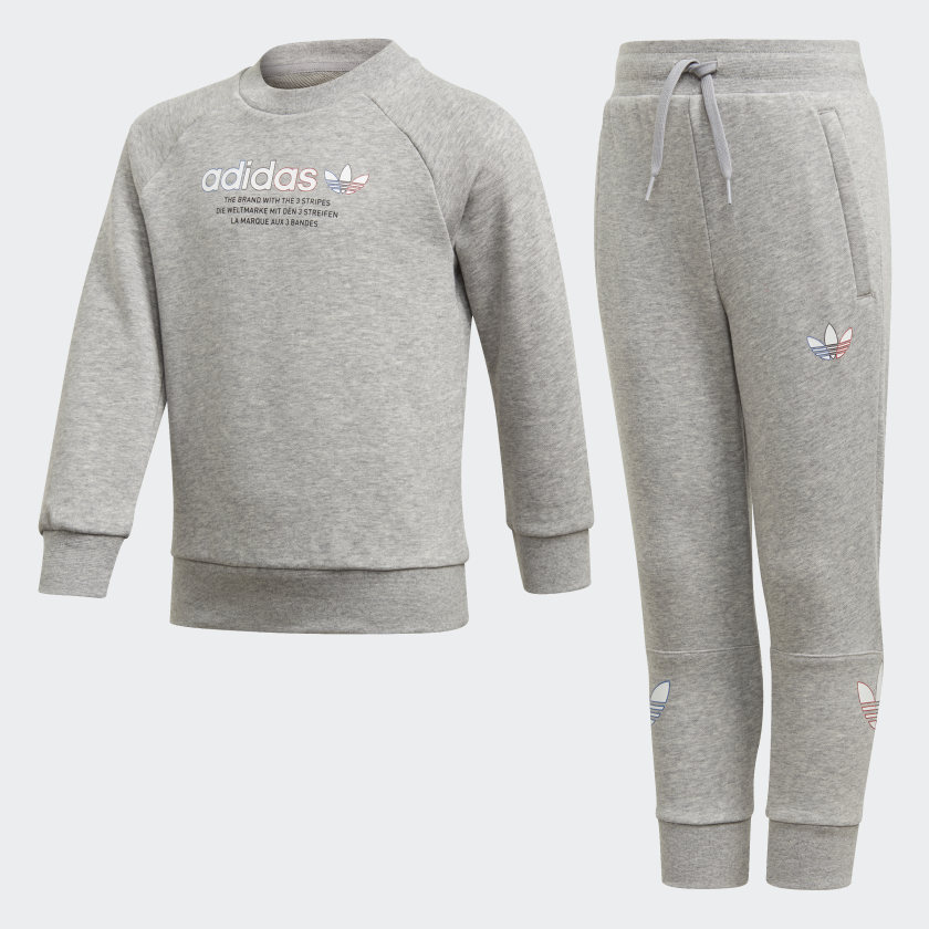 Adidas ensemble gris clearance