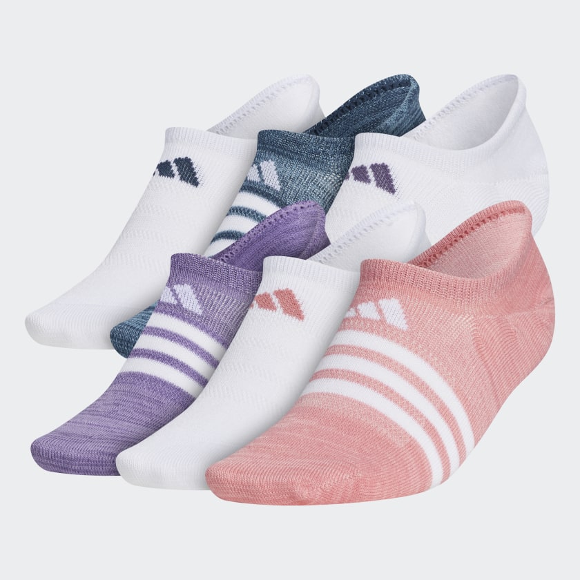 adidas Superlite Stripe SuperNoShow Socks 6 Pairs Multicolor