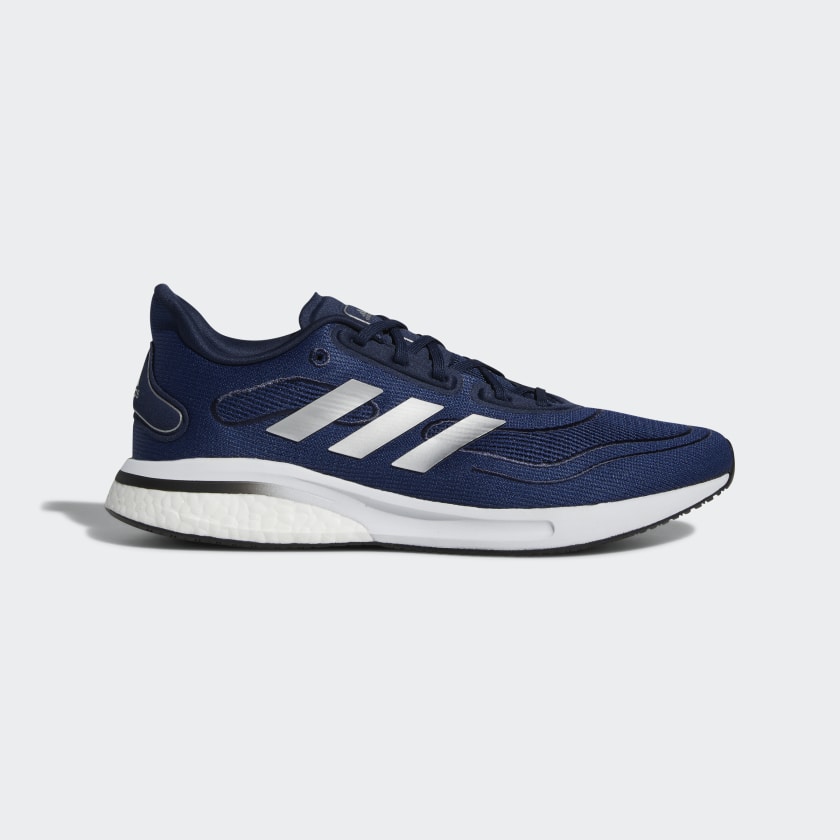 navy blue adidas tennis shoes