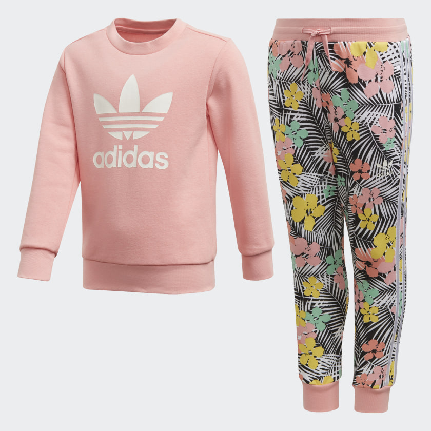 pink adidas set