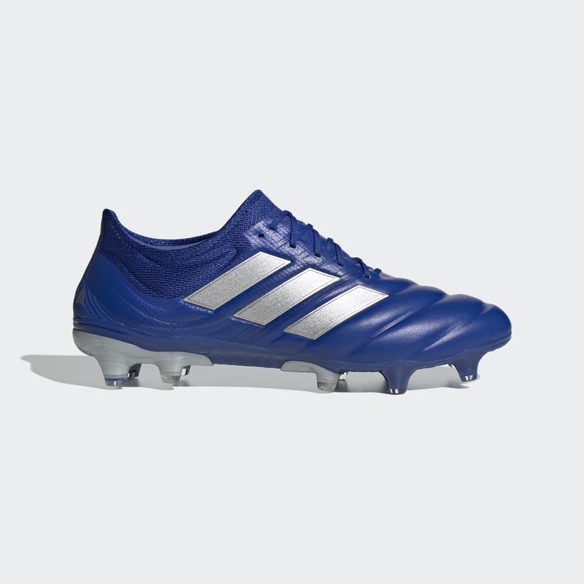 blue soccer boots