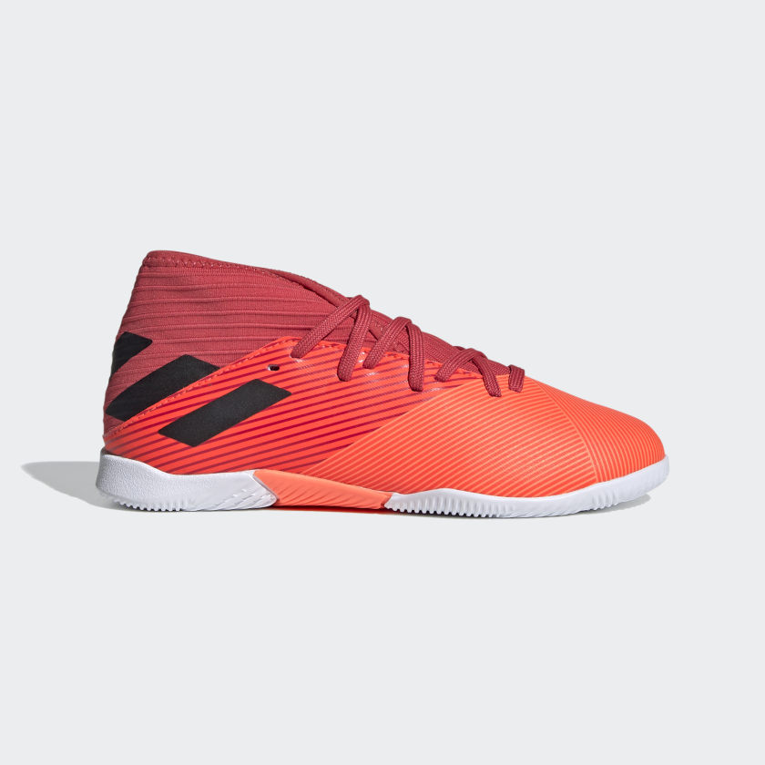 orange adidas indoor soccer shoes