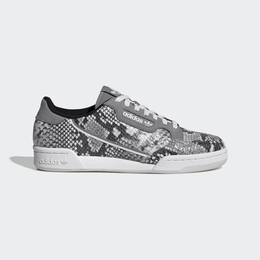 Continental 80 Grey Snakeskin Shoes 