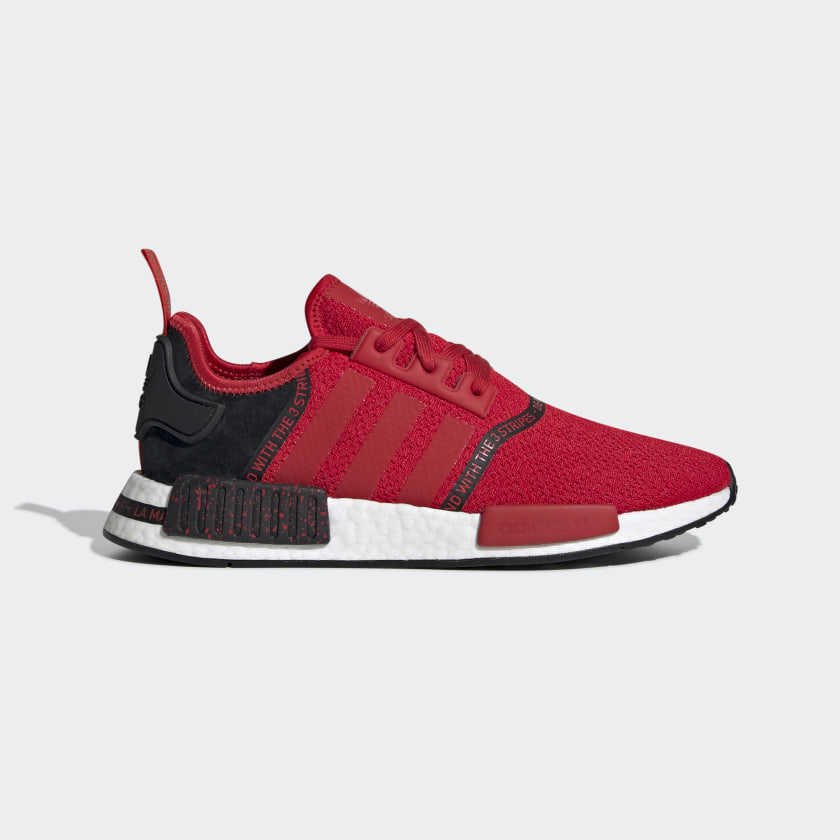 adidas nmd r1 womens black and red