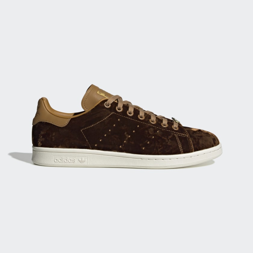 Men's Stan Smith Velvet Shoes with Gold 