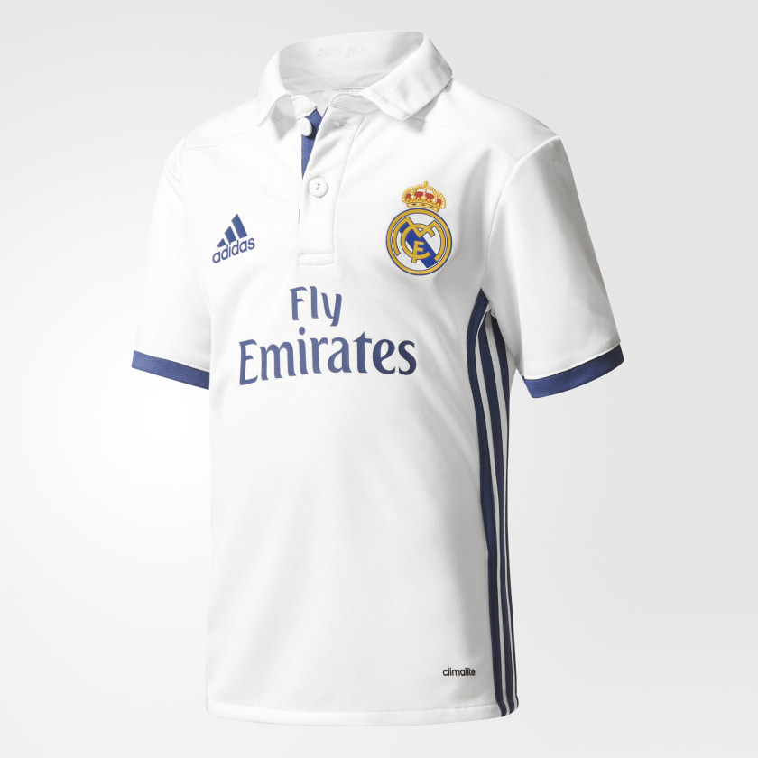 adidas Jersey Local Real Madrid 2016/2017 Bebes - Blanco ...