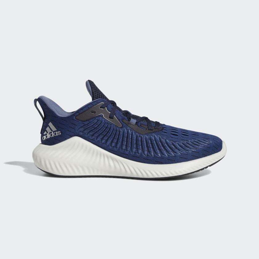 adidas alphabounce navy blue running shoes