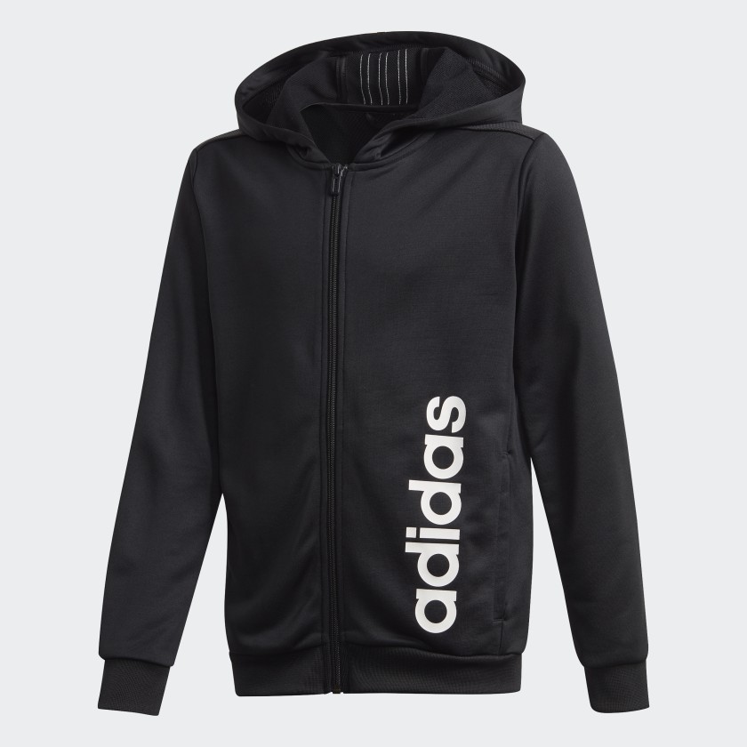 Adidas 3 Bantli Kapusonlu Ust Siyah Adidas Turkey