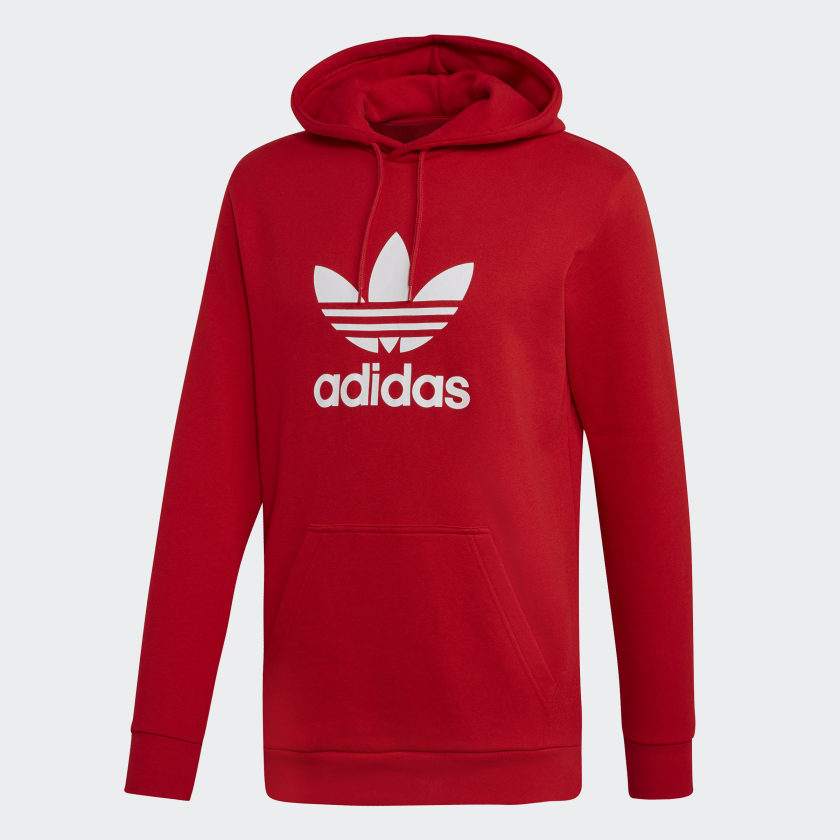 red and white adidas jumper