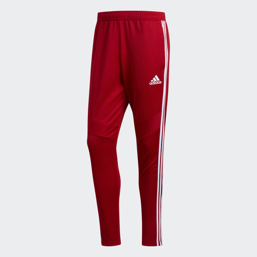 mens red adidas tracksuit bottoms