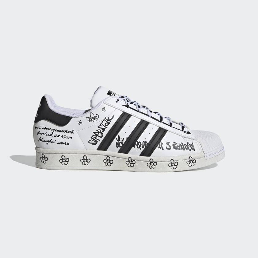 adidas superstar shoes men's white