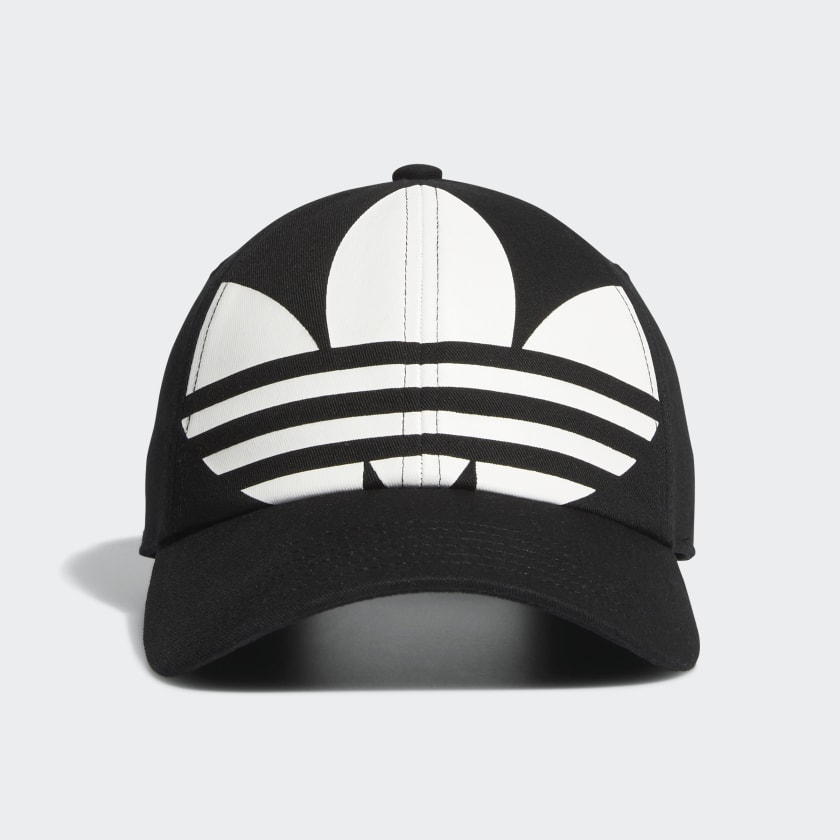 adidas black trefoil hat