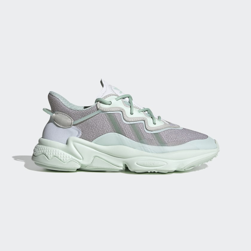 white and mint green adidas shoes