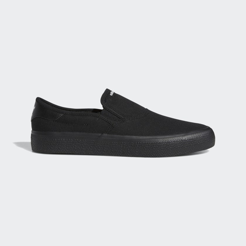 adidas black slip on shoes