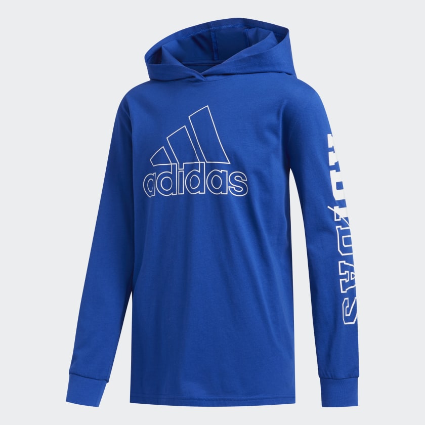 adidas hooded t shirt