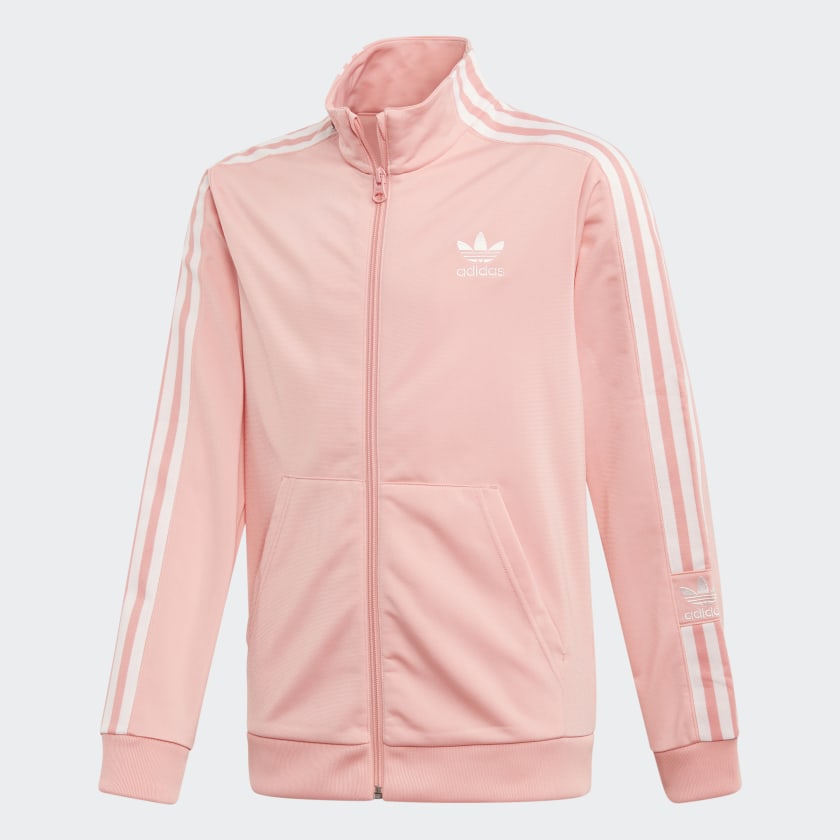grey and pink adidas jacket