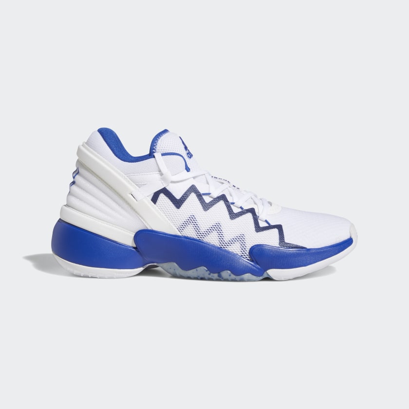 royal blue and white basketball shoes