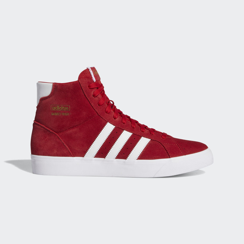 adidas red white shoes