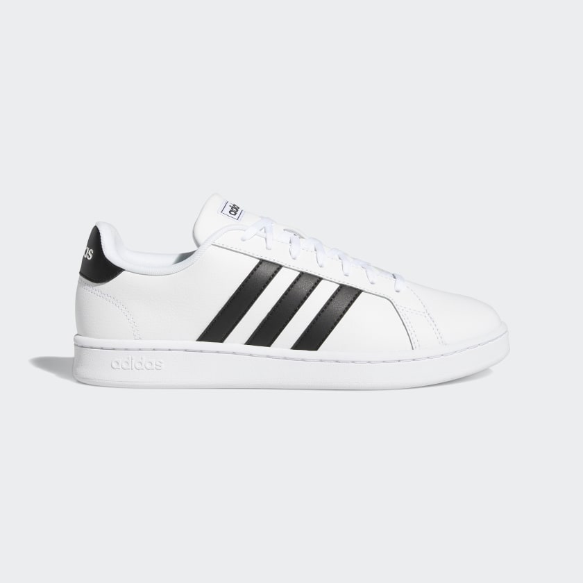 adidas grand court sneaker white iridescent