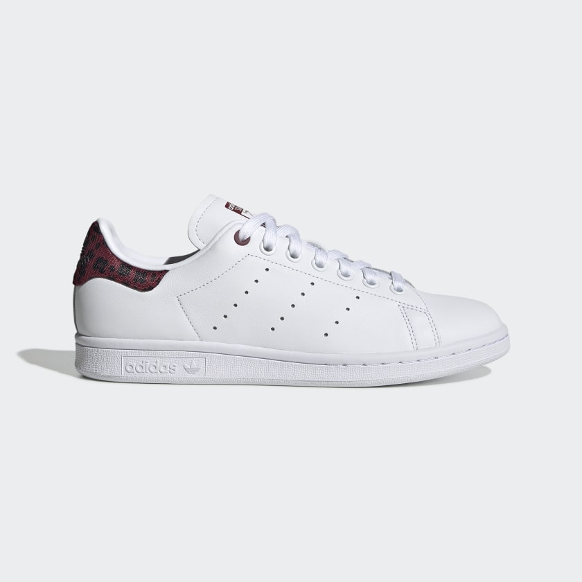 Women's Stan Smith White, Burgundy \u0026 Black Shoes | adidas US