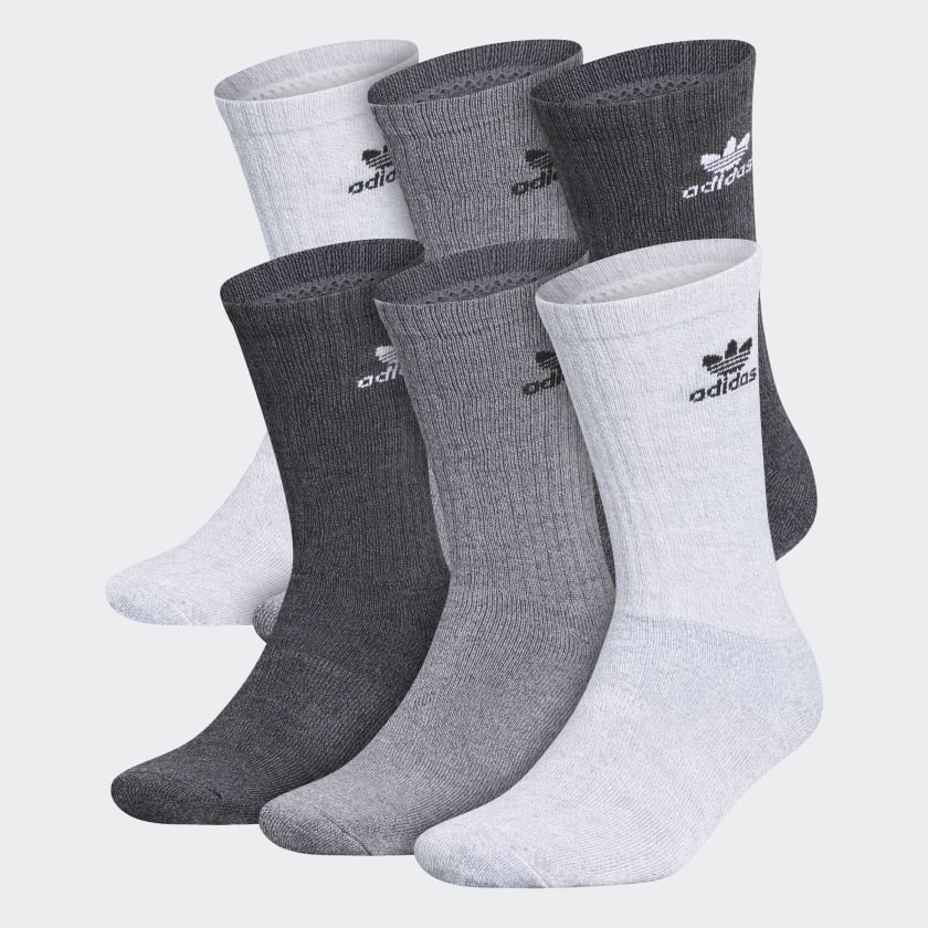 adidas Trefoil Crew Socks 6 Pairs 