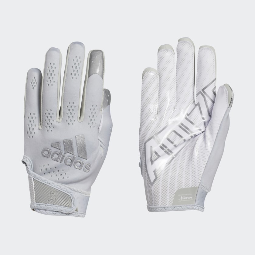 grey football gloves