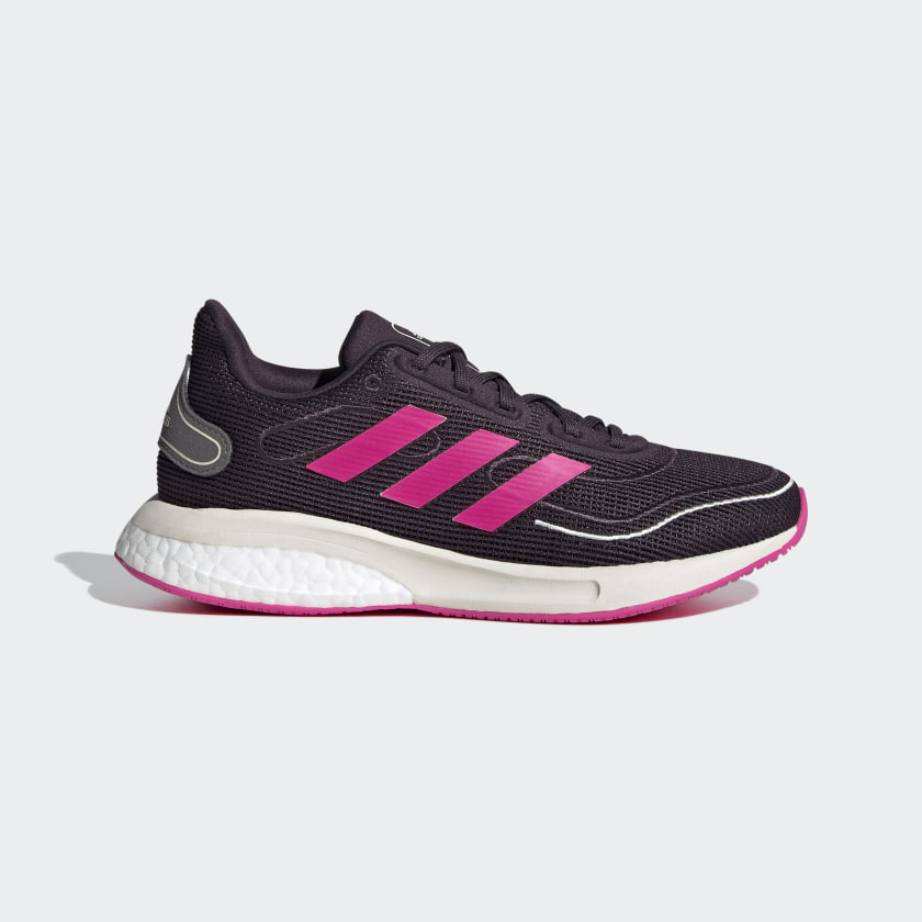 purple adidas running shoes