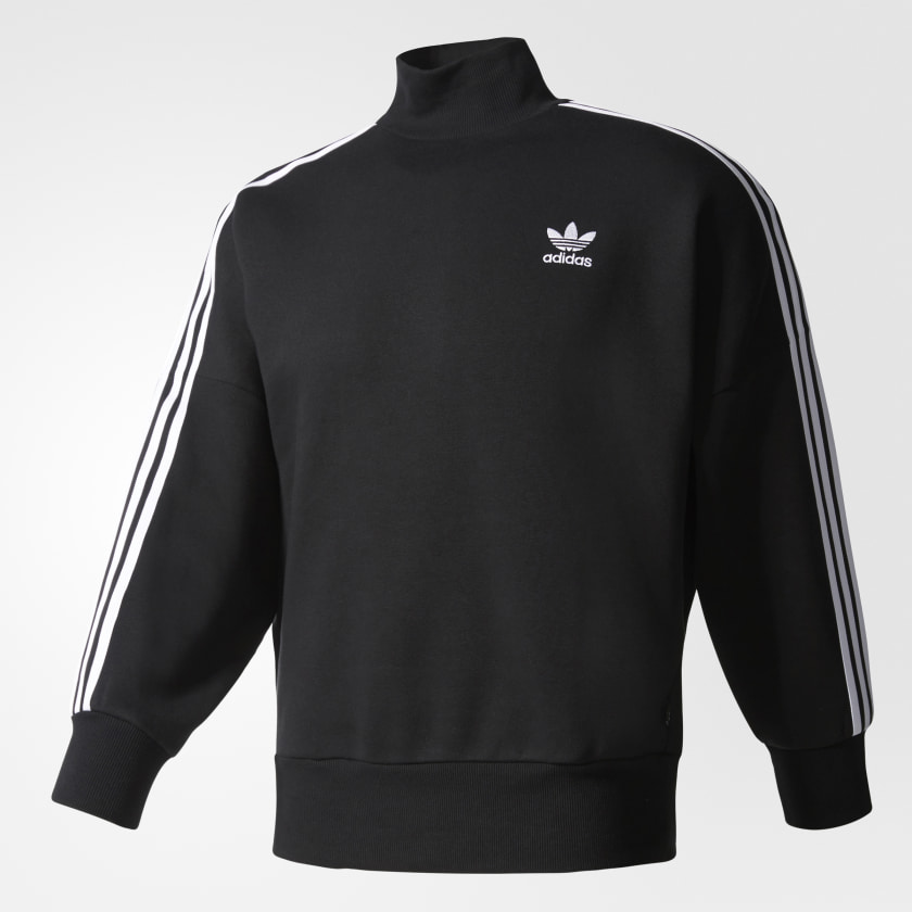 buzo adidas mujer negro con rayas blancas