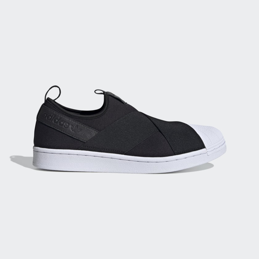 adidas Superstar Slip-On Shoes - Black 