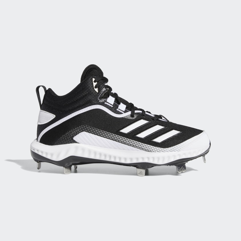 adidas Icon 6 Bounce Mid Cleats - Black 