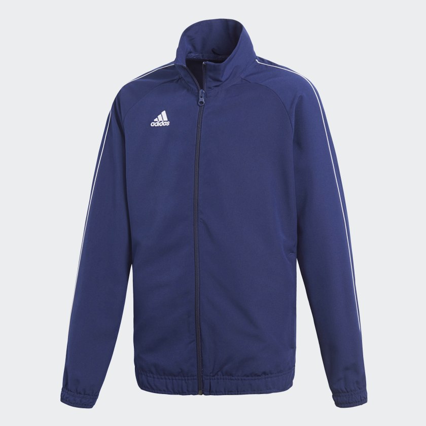 adidas Core 18 Präsentationsjacke Blau | adidas Deutschland adidas Core 18 Trainingsjacke Kinder blau weiß 164