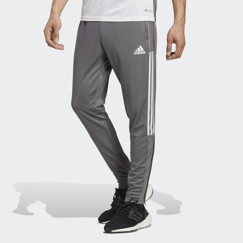 adidas gray track pants