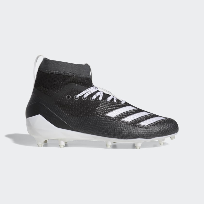 black and white adidas football cleats