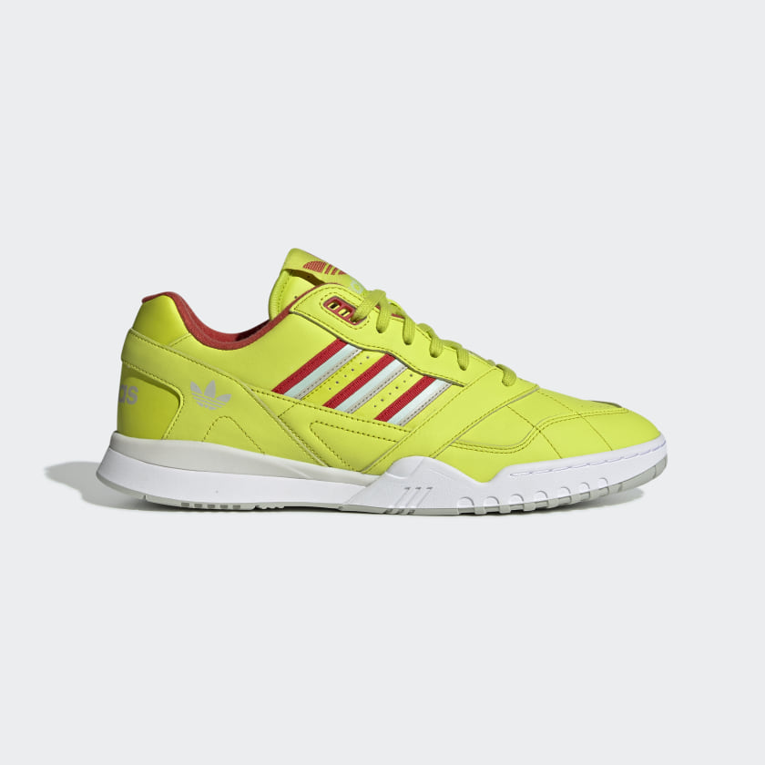 adidas yellow and green trainers