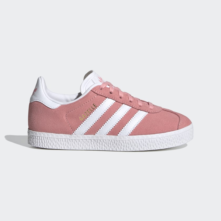 Zapatillas Gazelle rosas y blancas para niña | adidas España