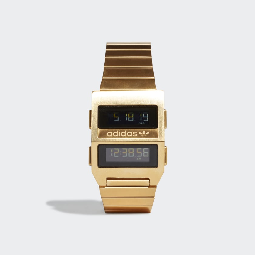 adidas gold digital watch