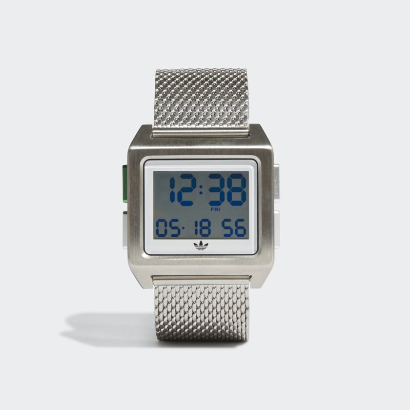 adidas watch silver