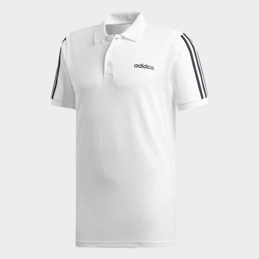 adidas white polo shirt mens