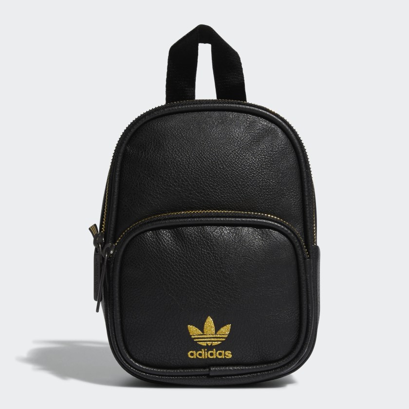 adidas black and white mini backpack