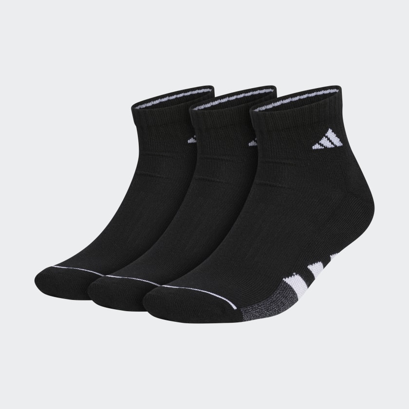 adidas Cushioned 2.0 Quarter Socks 3 Pairs - Black | adidas US