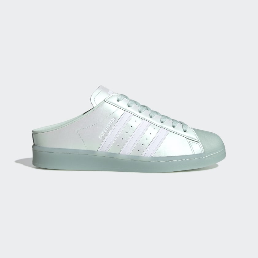 adidas Superstar Mule Shoes - Green 
