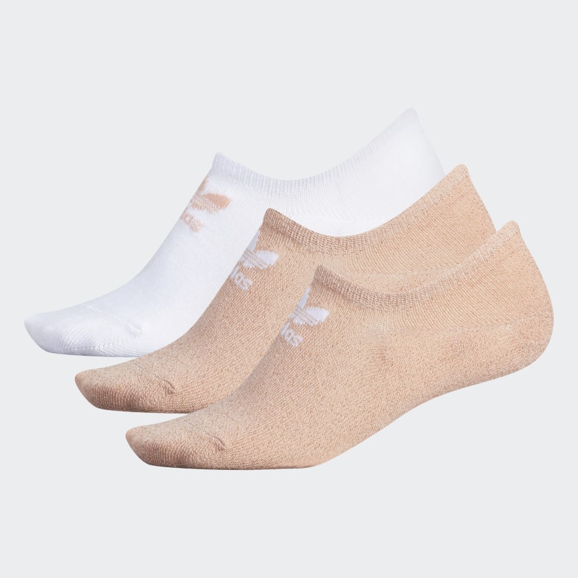 adidas Lurex Super-No-Show Socks 3 Pairs - Pink | adidas US