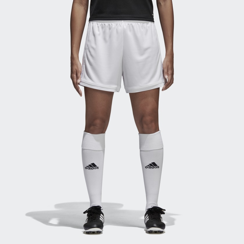 adidas white soccer shorts